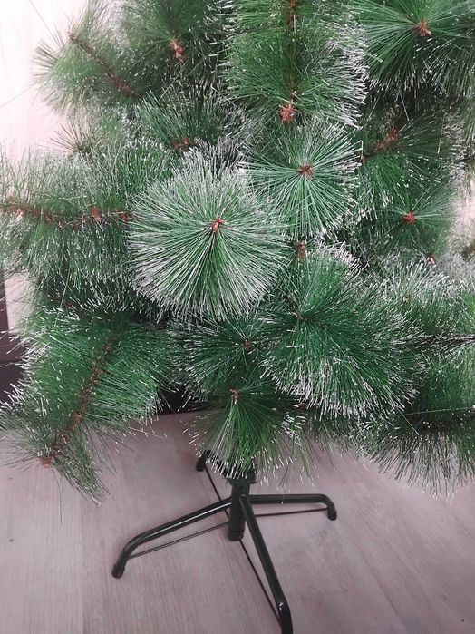 Голяма Гъста Коледна Елха със стабилна метална стойка