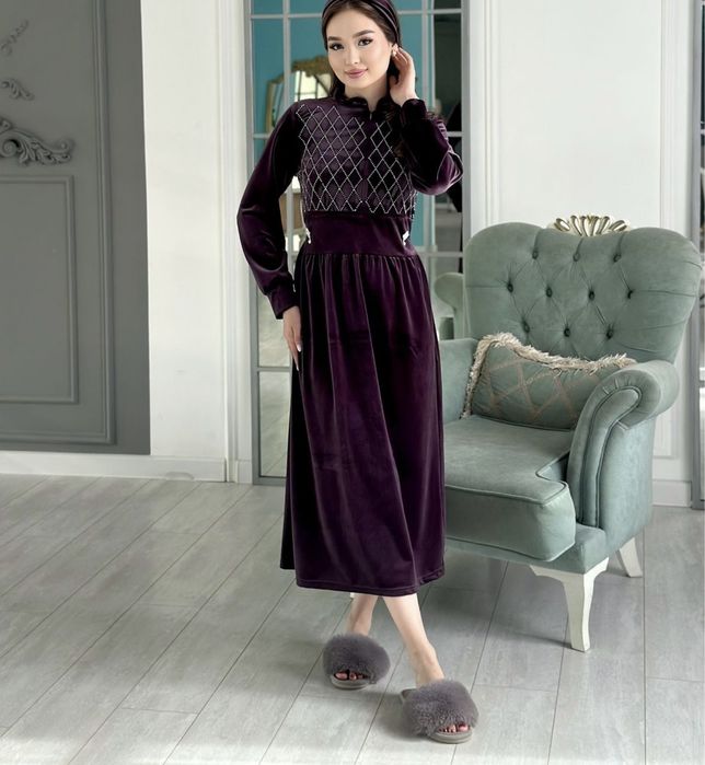 Домашный халат платье