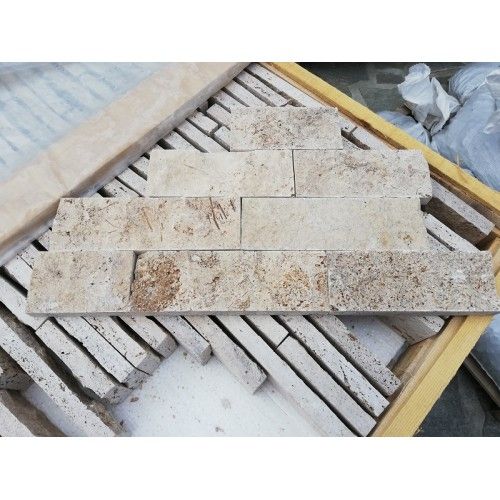 Piatra naturala pentru soclu/fatade/gard/travertin Split Face 7,5cmxLL