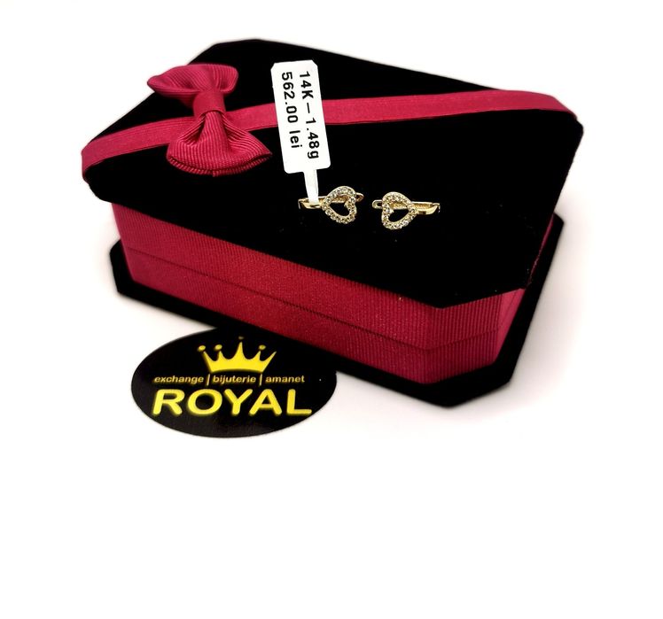 Bijuteria Royal cercei din aur 14k 1.48 cm