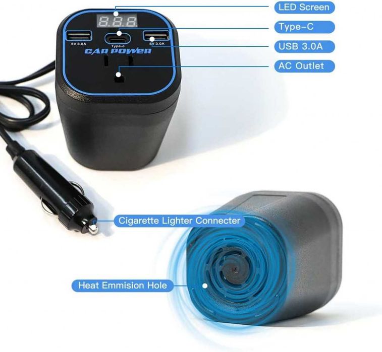 Инвертор преобразувател за захранване,адаптер за зарядно за кола