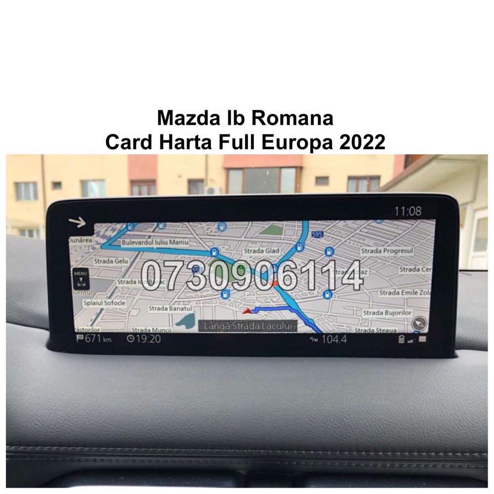 Harta Card Mazda Connect 3 6 5 9 CX-5 Europa 2022