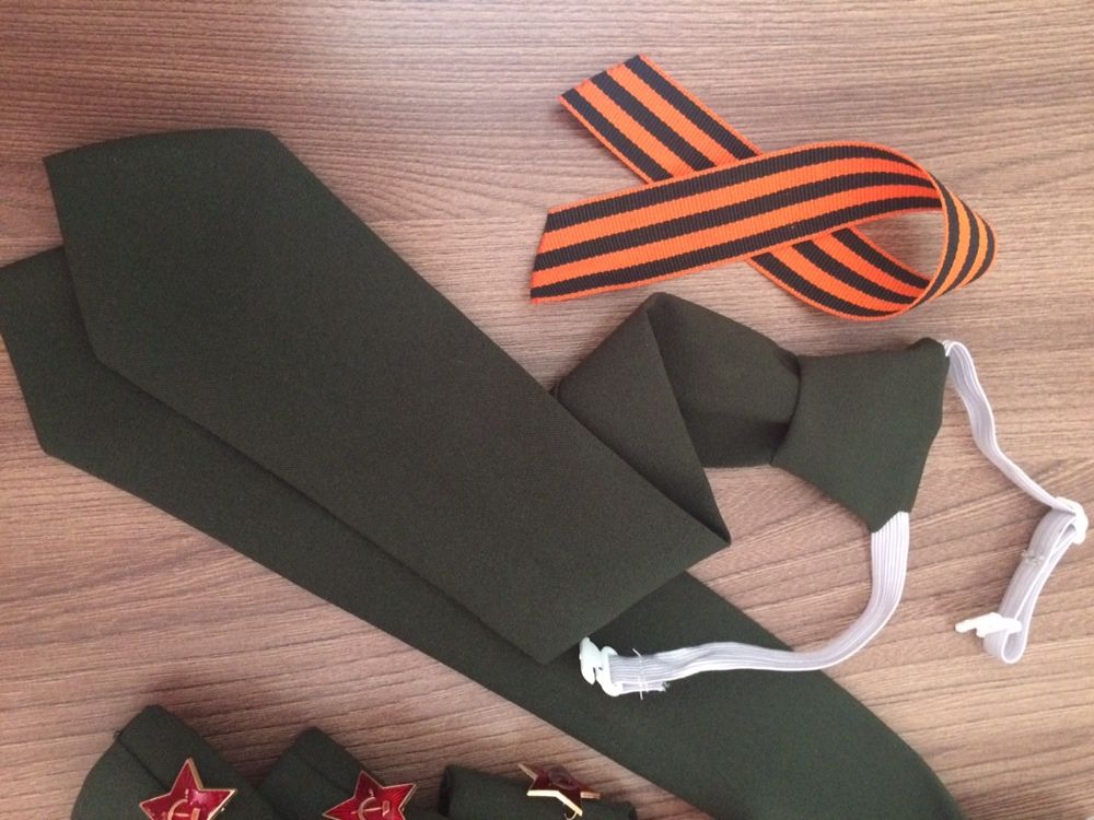 Пилотка военная детская+галстук