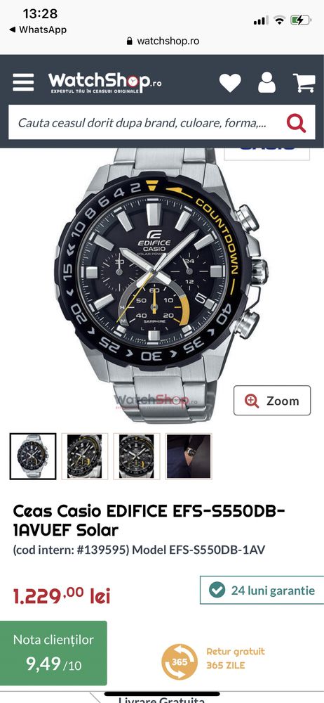 Casio Edifice Solar vand/ schimb