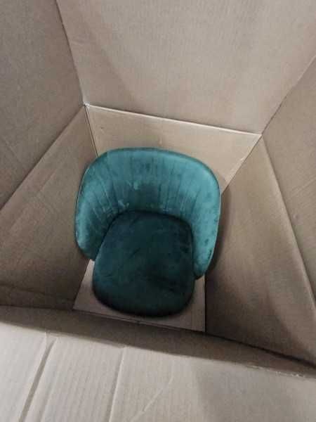 Синьо-зелен трапезен стол - Нов