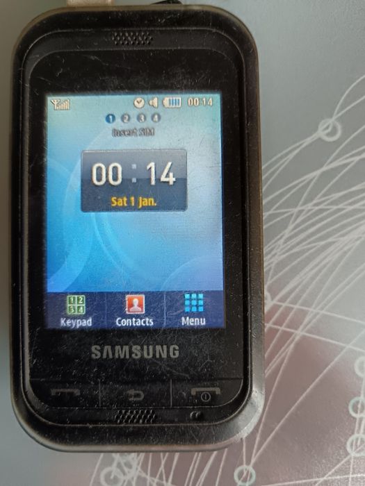 Telefon Samsung în bună stare de funcționare, este mic, robust și prac