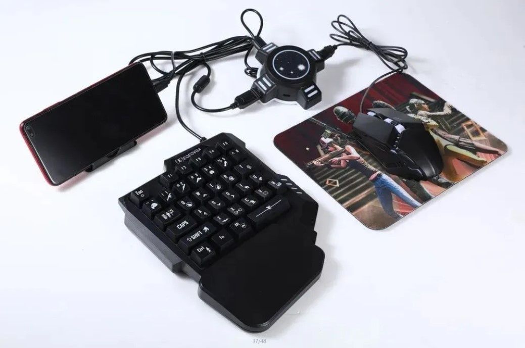 Геймърска мишка и клавиатура за телефон, смартфон, таблет