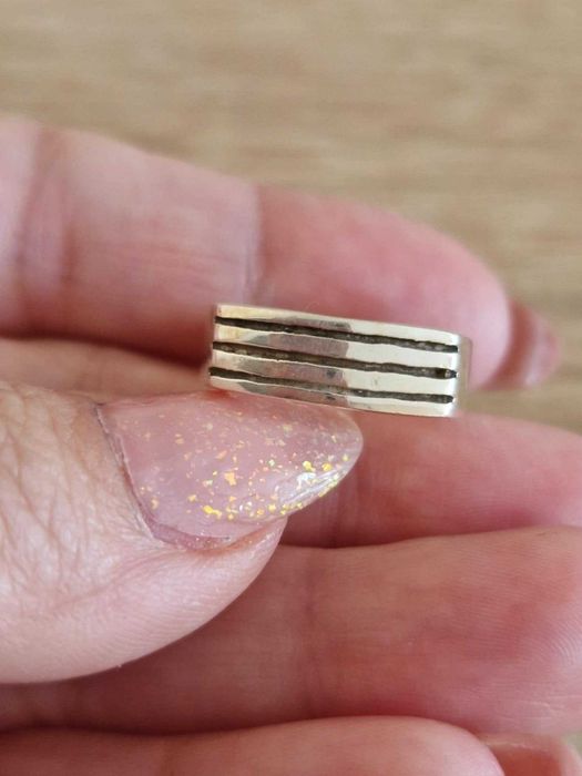 AG53, inel argint 925,nou/marcat, solid, unisex, model patrat