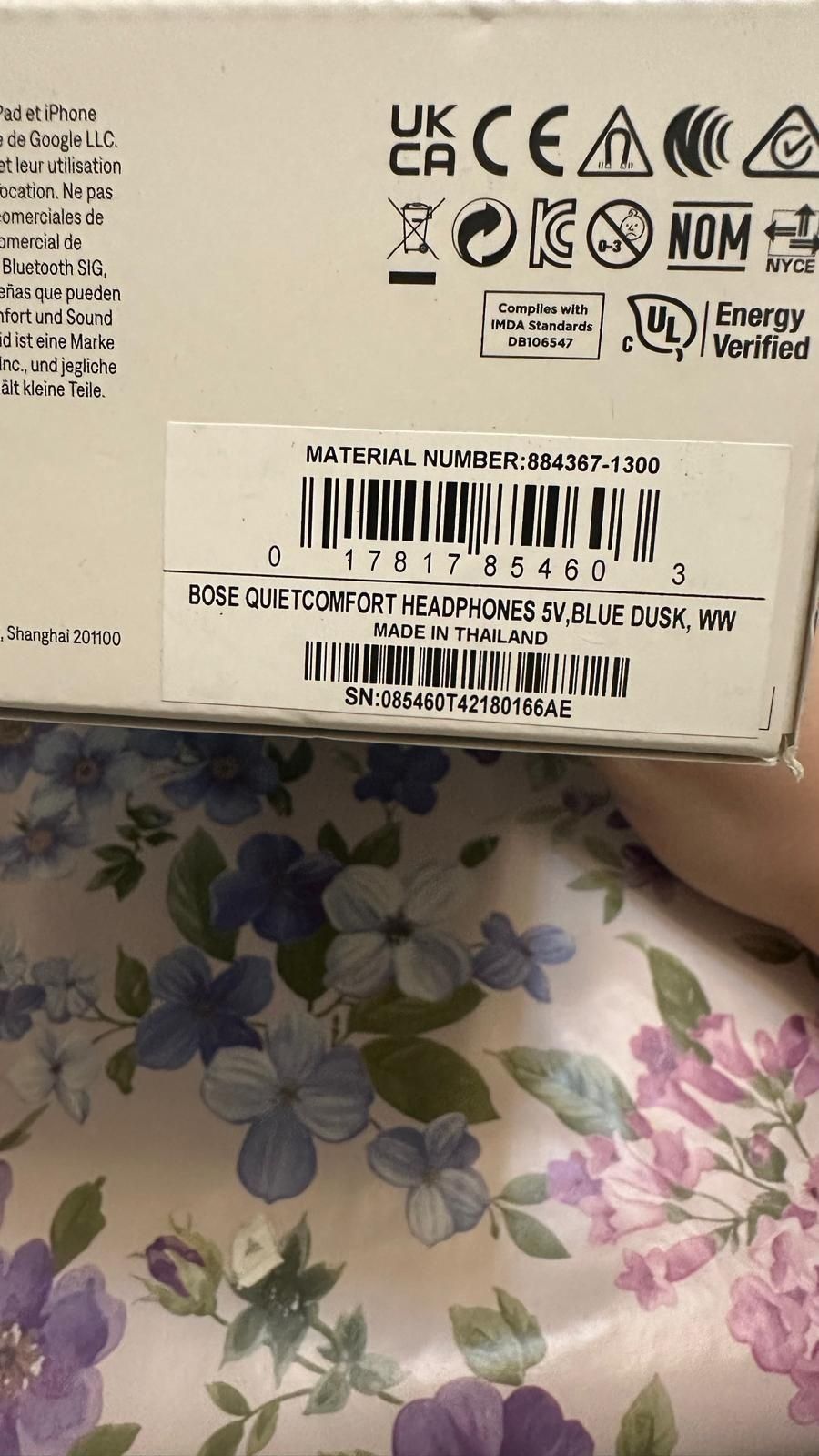 Căști Bose Quietcomfort bleu noi sigilate