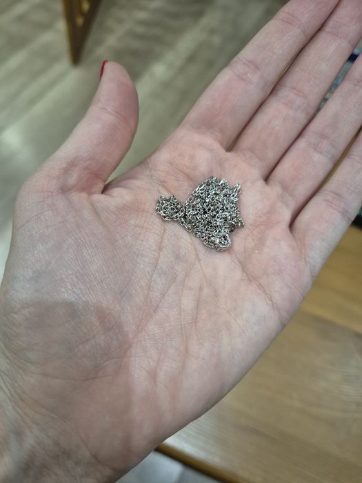 Колие с лилав кристал