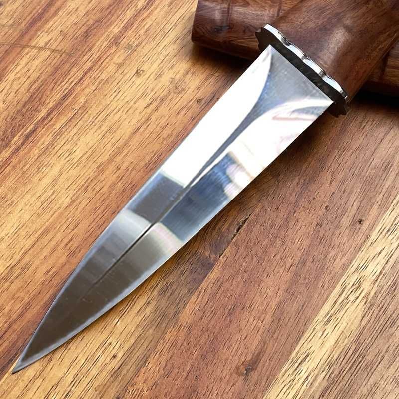 Нож кама с кания  и дръжка от естествено дърво HTWM-100 !