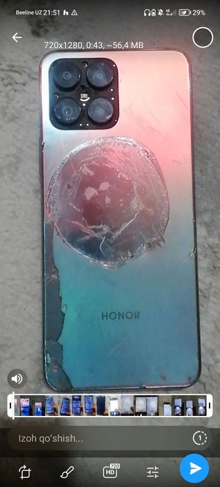 Honor X8 holati yaxshi