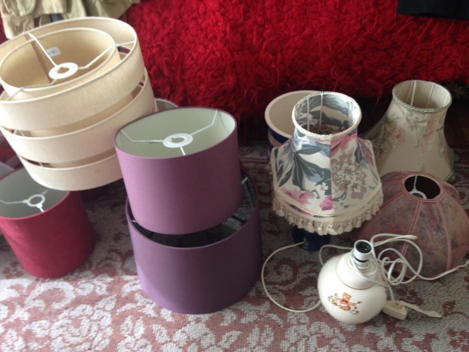 Lustra abajur bordo/marou