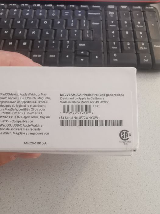 AirPods Pro (gen.2) A3049 A2968  cu carcasa de încarcare MagSafe noi