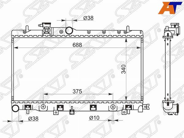 Радиатор Subaru Impreza