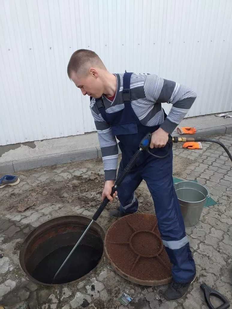 Телеинспекция канализации Прочистка -чистка труб Сантехник Крот