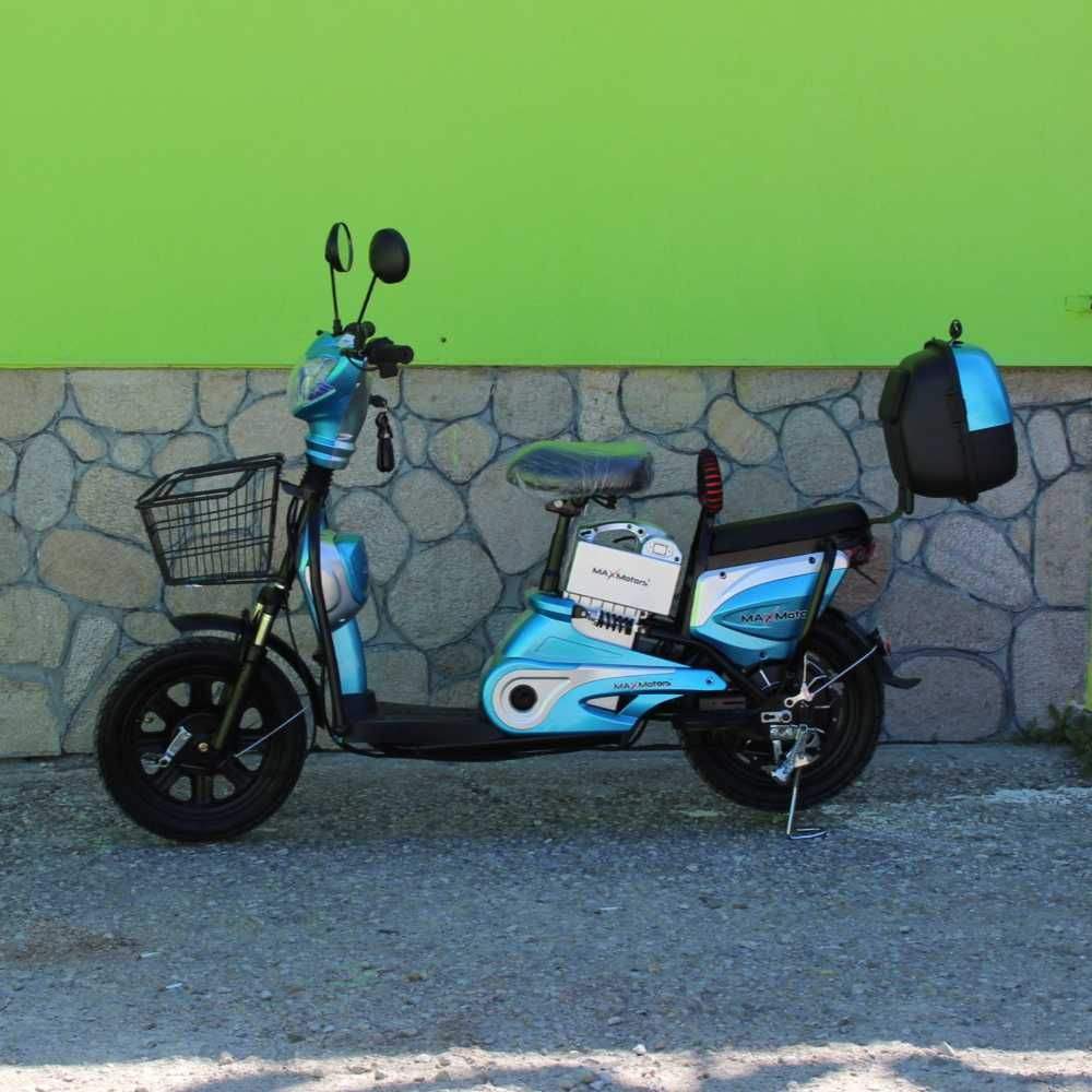 Електрически скутер-велосипед MaxMotors EBZ16 500W – BLUE
