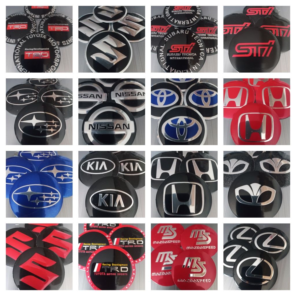 Stikere autoadezive - embleme din aluminiu epoxil