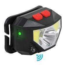LED челник,фенер за глава,CREE LED+COB CREE LED,сензор за движение,mi