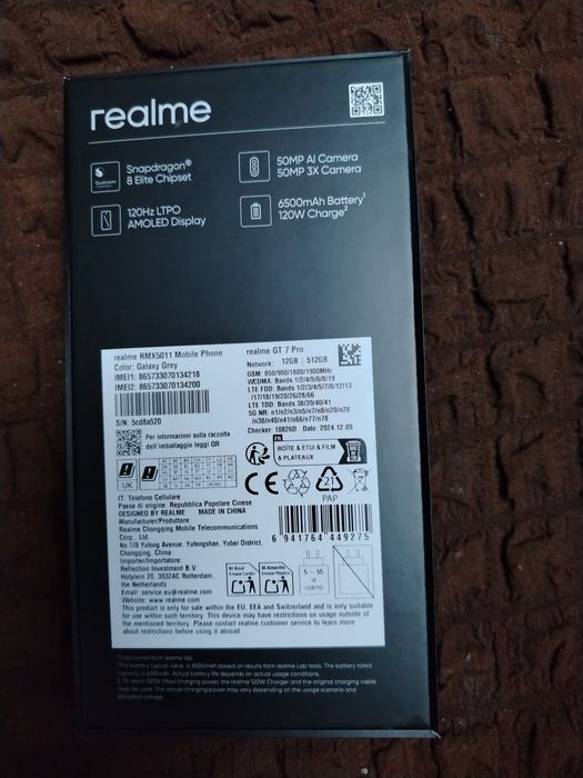 Realme GT 7 PRO 512 GB/12 ram