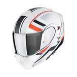 Casca moto Flip-up Scorpion Exo-930 Evo Ardens Matt White-Black-Red