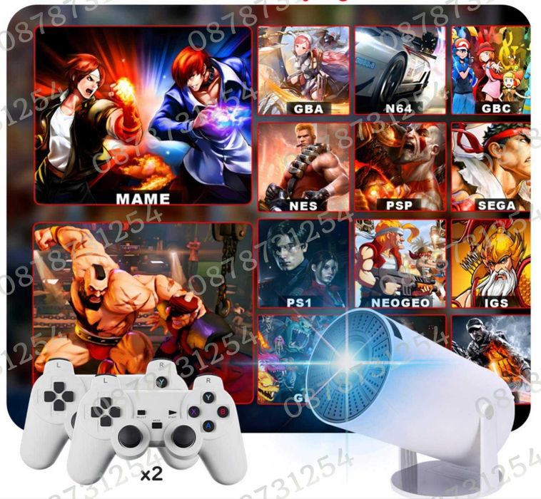 Видеопроектор с 10 000 Вградени Игри Безжичен Стрийминг до Платформи