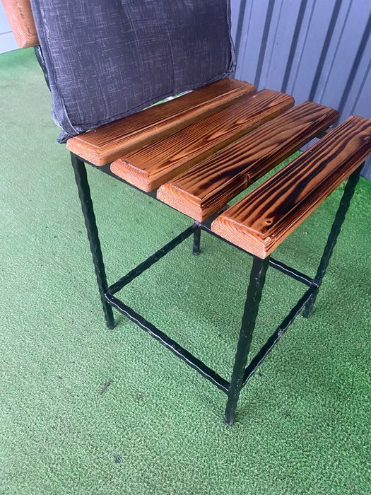 Mese cu 4 scaune – Fier sudat + Lemn masiv – Handmade – 1000 lei/set