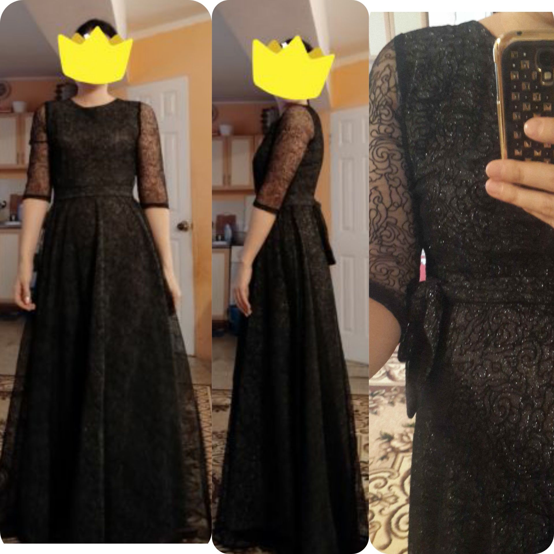 Красивое платье черное
