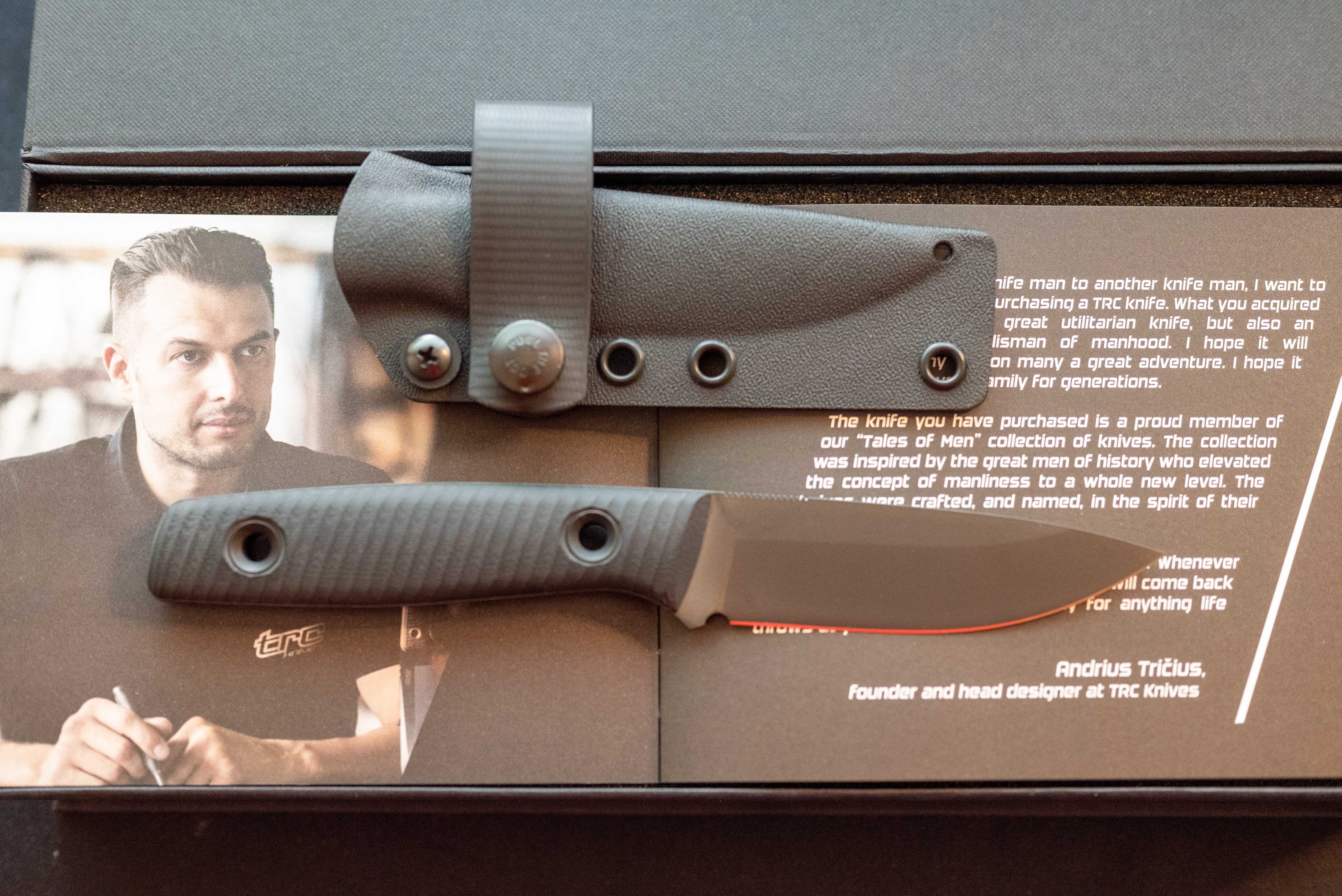 Нож TRC Classic freedom black and orange limited edition, 2 броя