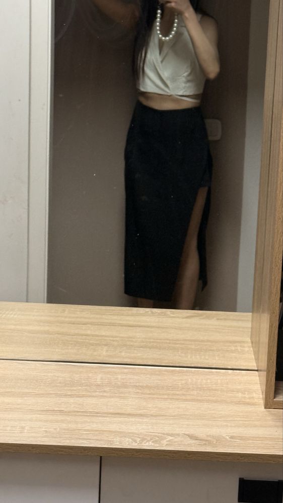 Юбка-шорты с вырезом Zara
