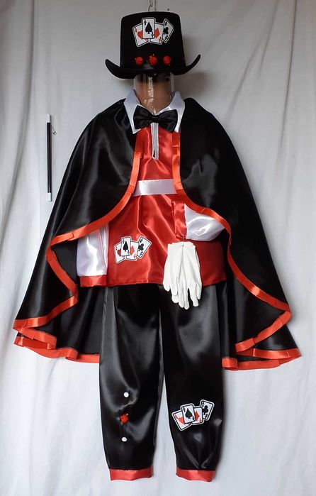 Costum Magician pentru copii marimile 5 si 6 (6-7-8-9 ani)