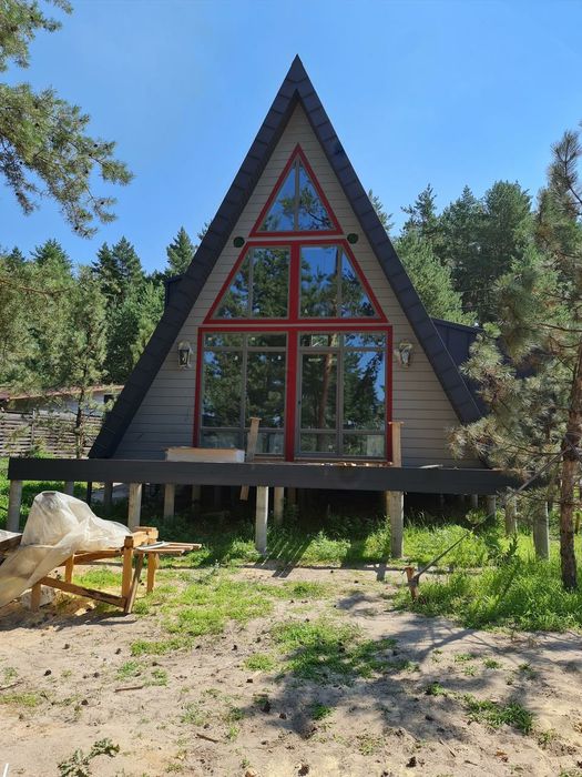 Case stil A cabane din lemn