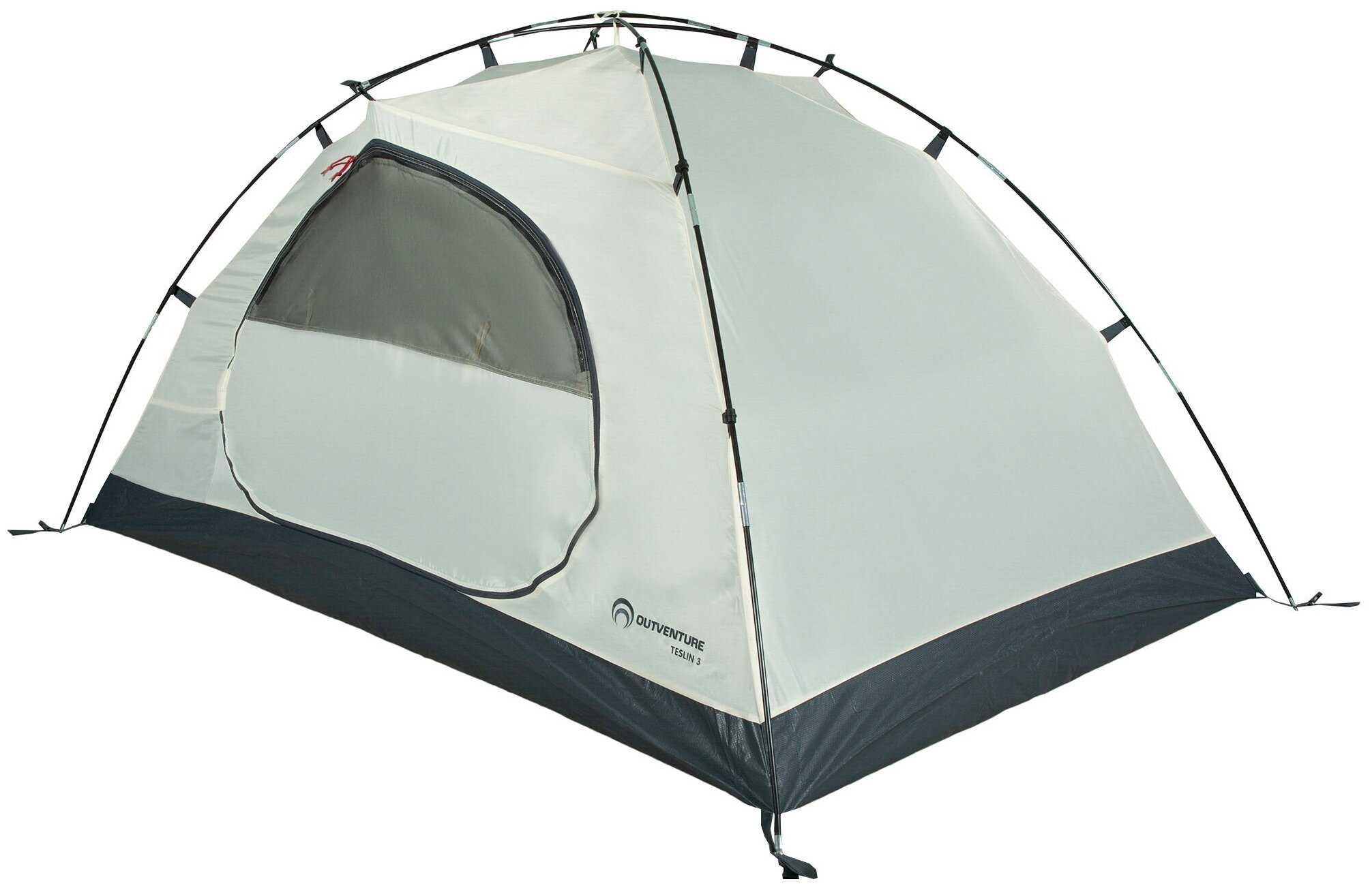 Палатка трёхместная и два спальных мешка Outventure