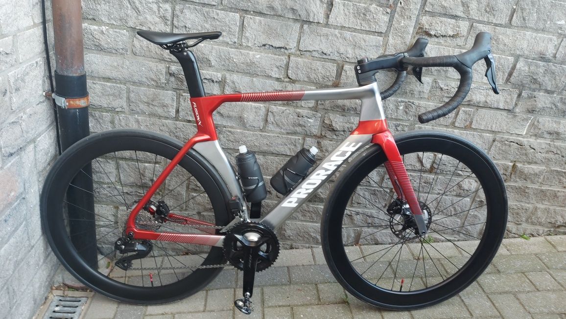 Bicicleta cursiera carbon Prorace Fusion X Medium Shimano Di2 105 12 v