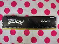 Memorie Ram Fury Beast 16GB DDR4 (1 X 16 GB) 3200 Mhz.