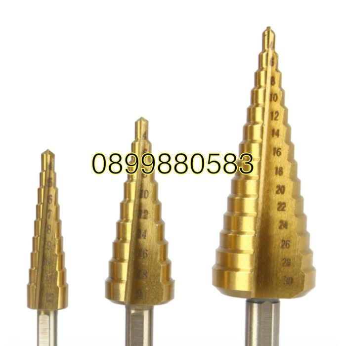 Комплект степенчати бургии за метал 6 части Mar-Pol