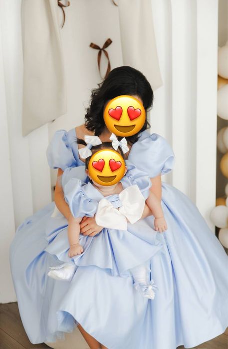 Продаеться женское и детское платье.одевалось  всего один раз