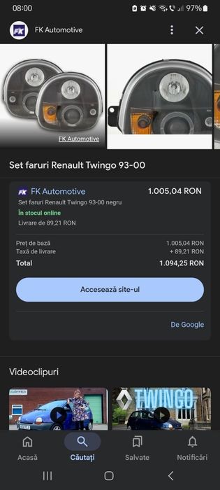 Faruri tuning Renault Twingo