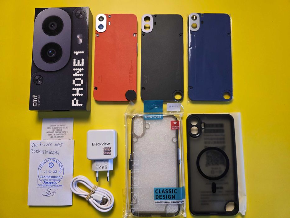 Nothing CMF Phone 1, 8/128GB - Оранжев Син Черен, КАТО НОВ, гаранция