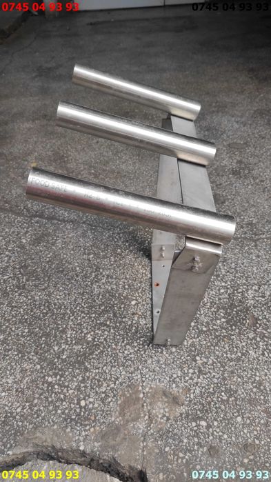 suport lansete pentru barca inox masiv foarte rezistent ptr 3 lansete