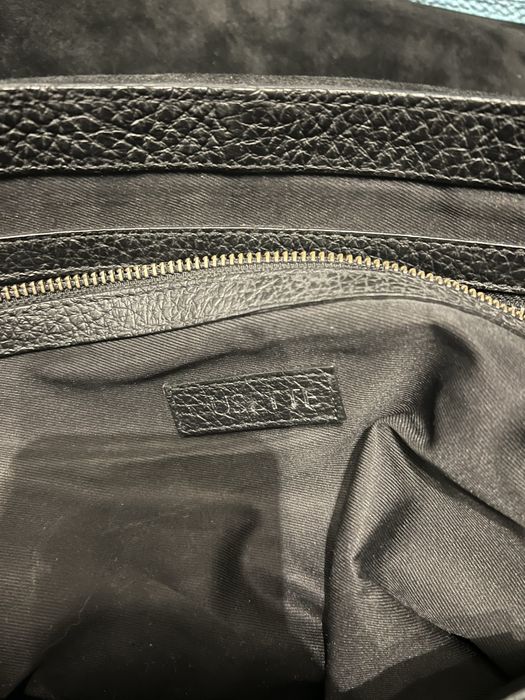 Geanta de piele neagra barbati de la Musette