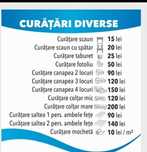 Curatari diverse textile , preturi minime Focsani Vrancea