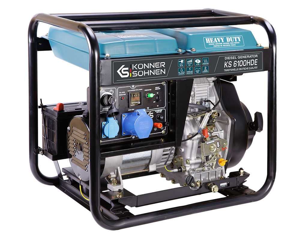 Generator diesel Könner&Söhnen KS 6100HDE EUROV, 230 V monofazic 5,5kW
