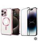Iphone 11/12/13/14/PRO/MAX Husa Tpu Glitt PRO Magsafe + Folie Sticla