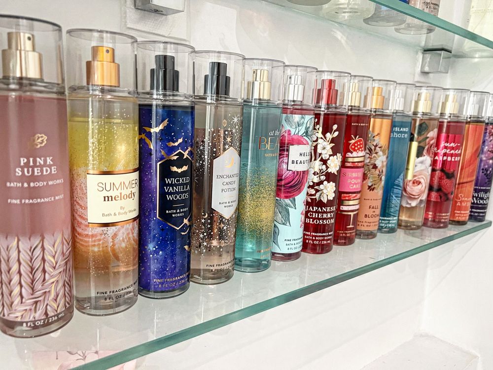 Намалени Bath and Bodyworks спрейчета, лосиони, душ гел