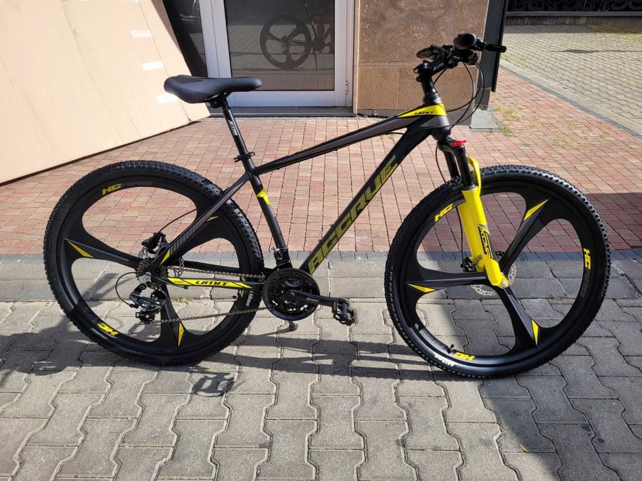 Планински велосипед Paer Bike 29 Accrue HDB black-yellow