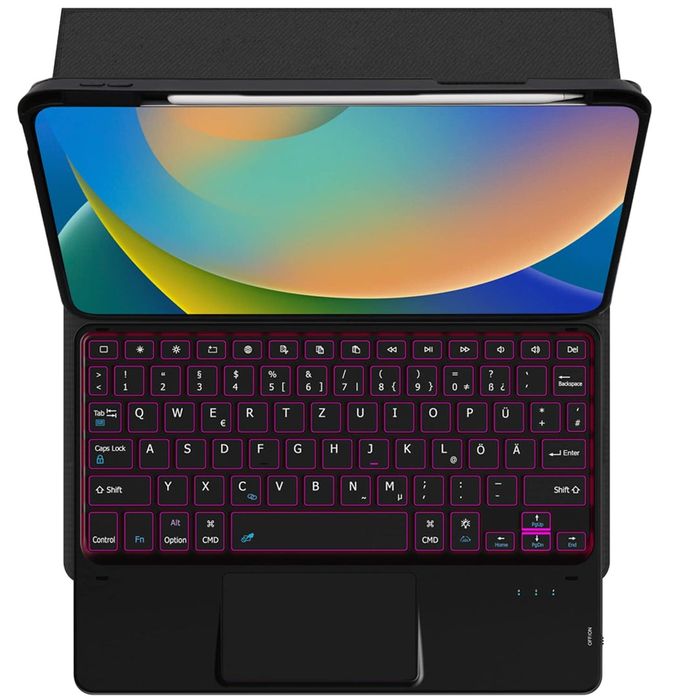 Husa cu tastatura wireless cu touchpad pentru iPad generatia 9 8 7