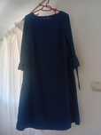 Rochie albastra  cu volane