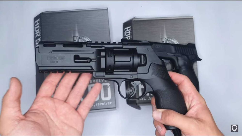 Revolver Airsoft Cu Bile deCAUCIUC! HDR.50 20jouli + Bile si Co2 Cadou