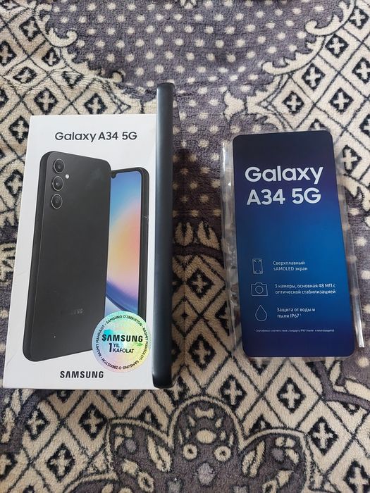 Самсунг А34 6/128талик халатик янгиде